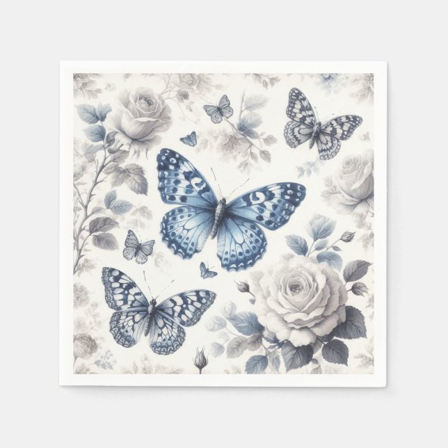 Butterfly och ro pappersservett (Framsidan)