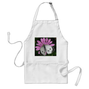 Butterfly och Rosa Flower Apron Förkläde