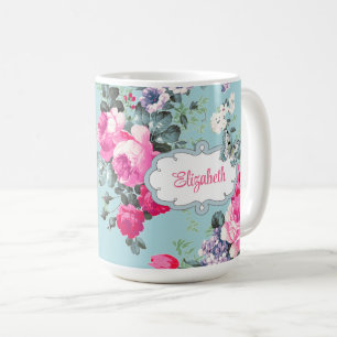 Butterfly och Vintage Ro Mors dag Gift Kaffemugg