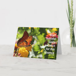 Butterfly on Flowers, Deuteronomy Verse, Påsk Helgkort