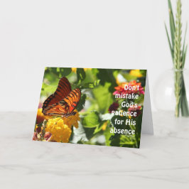 Butterfly on Flowers, Deuteronomy Verse, Påsk Helgkort