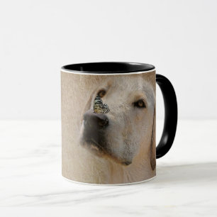 Butterfly on Labrador Retriever Mugg