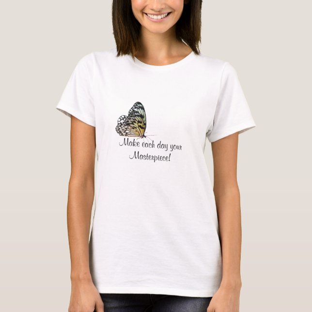 Butterfly on Quote T-shirt (Framsida)