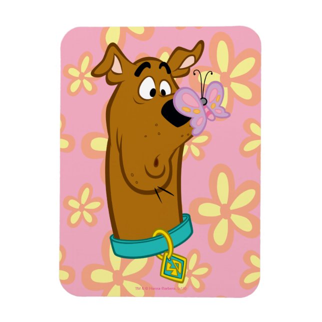 Butterfly on Scooby-Doos näsa Magnet (Vertikal)