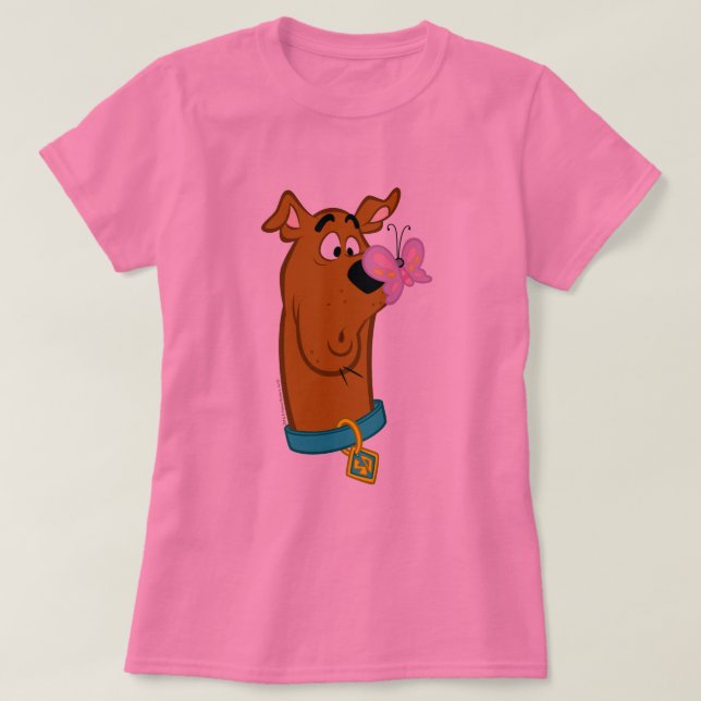 Butterfly on Scooby-Doos näsa T Shirt (Design framsida)