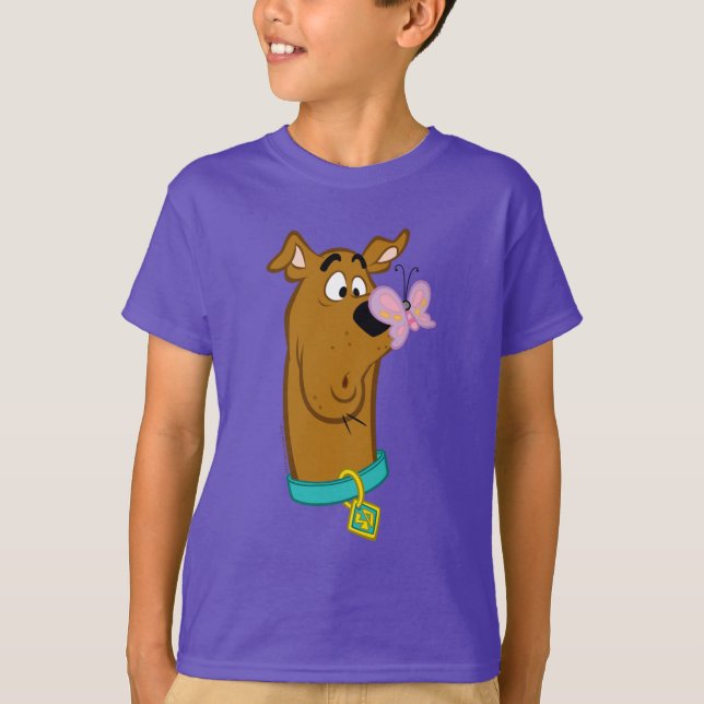 Butterfly on Scooby-Doos näsa T Shirt (Framsida)