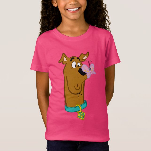 Butterfly on Scooby-Doo's Nose T Shirt (Framsida)