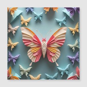 Butterfly Origami Magnetisk Inbjudningskort
