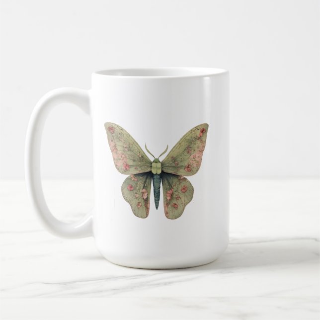 Butterfly Outline Classic Mugg - 15 oz (Vänster)