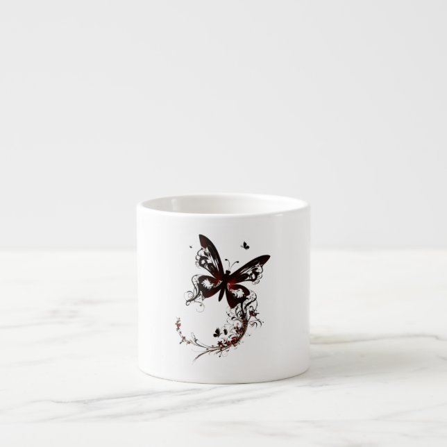 Butterfly Outline Specialty Espresso Mugg Espressomugg (Framsidan)