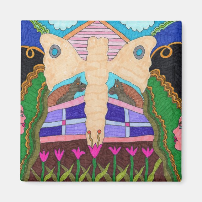 Butterfly - På gården Magnet (Framsidan)