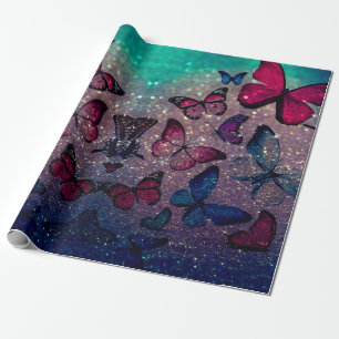 Butterfly på Glitter Presentpapper