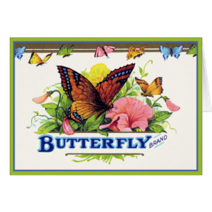Butterfly på Petunias Hälsningskort