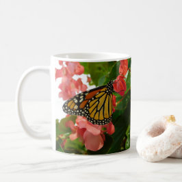 Butterfly på Red Flowers Mugg