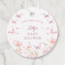Butterfly på Way Rosa Flowers Baby Shower