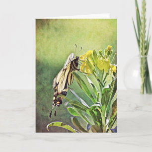 Butterfly Painting Scripture Card 1 Peter 5:6-7 Kort