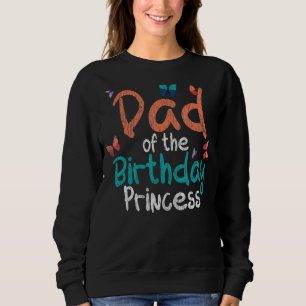 Butterfly Pappa Birthday Princess Girls Kids Far T Shirt