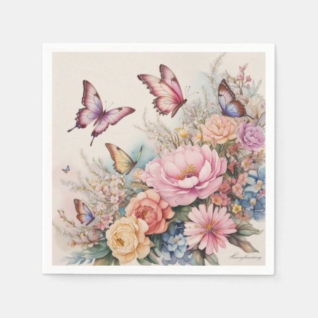 Butterfly Pappersservett (Framsidan)
