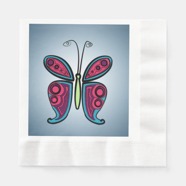 Butterfly Pappersservett (Framsidan)