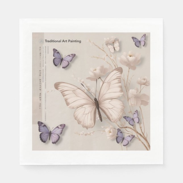 Butterfly Pappersservett (Framsidan)