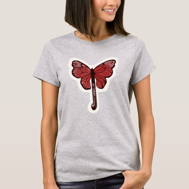 Butterfly Parbrella Fusion T-Shirt (Framsida)