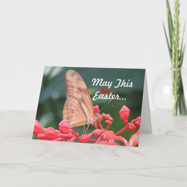 Butterfly Påsk Hälsning Helgkort (Framsida)