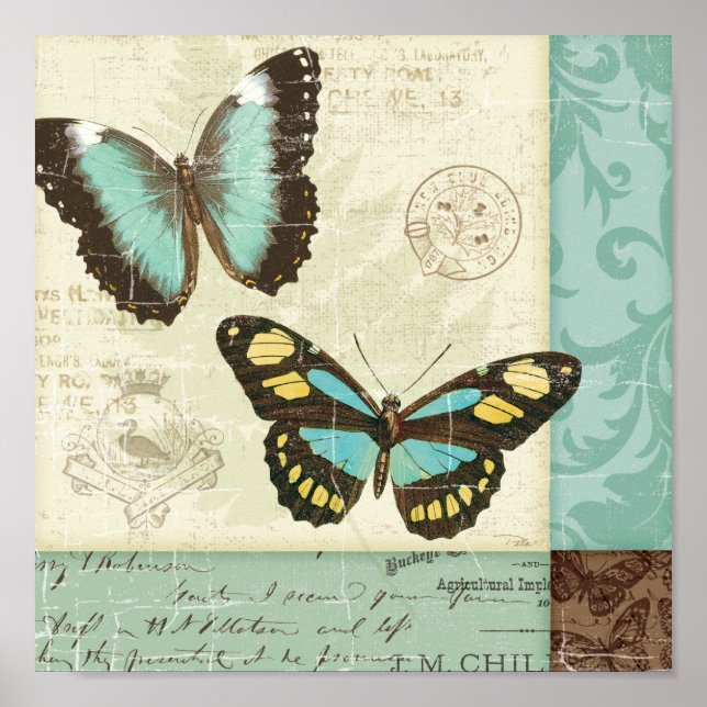 Butterfly Patchwork Poster (Framsidan)