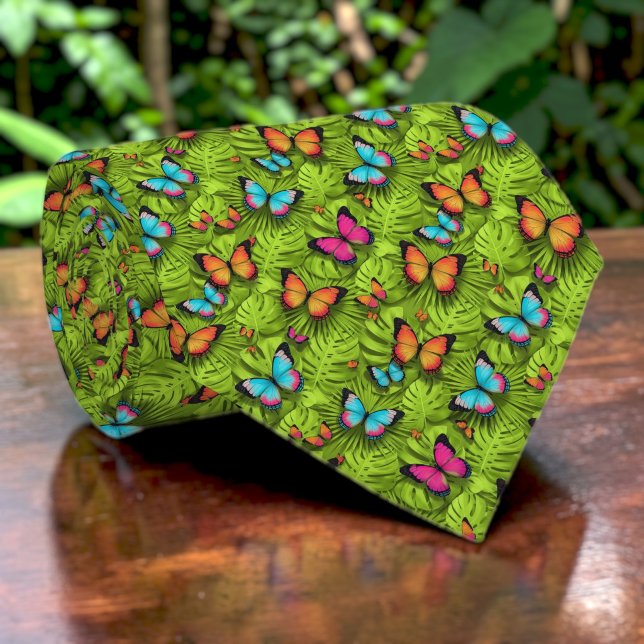 Butterfly Pattern Custom Necktie Slips (Skapare uppladdad)