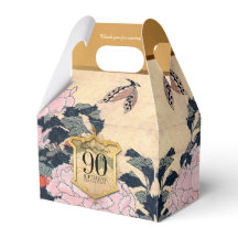 Butterfly Peonies 90:e Birthday Tack GFB