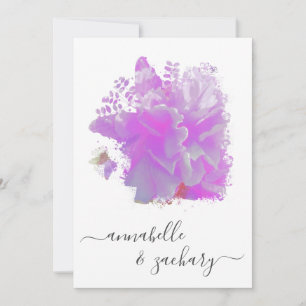 *~* Butterfly Peony Blommigt OSA - QR AR3 Bröllop Inbjudningar