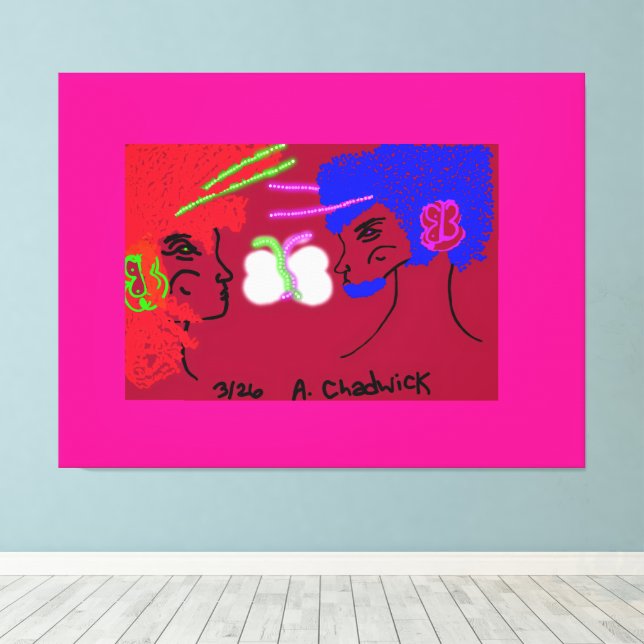 Butterfly People Canvastryck (Insitu (trägolv))