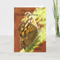 Butterfly Personlig 55:e Bröllop-årsdagen