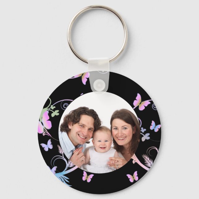 Butterfly/Photo Nyckelring (Framsida)
