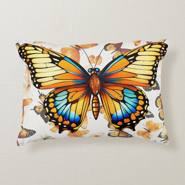 Butterfly Pillow - Elegantens beskaffenhet H Prydnadskudde (Framsidan)