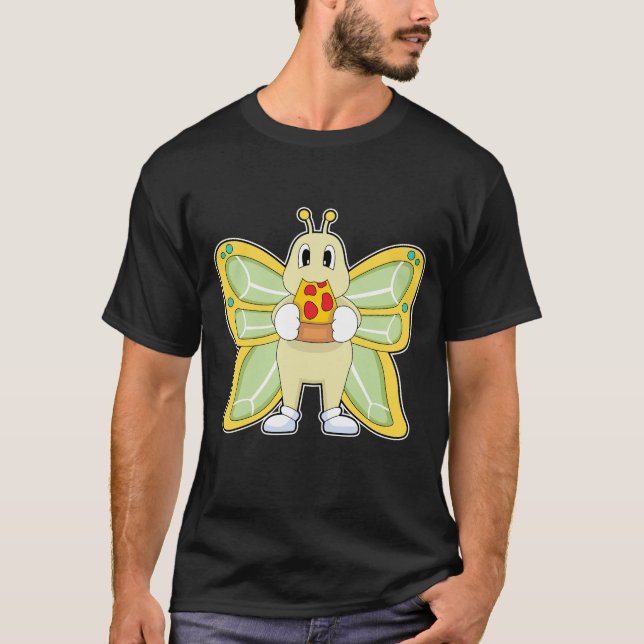 Butterfly Pizza T Shirt (Framsida)