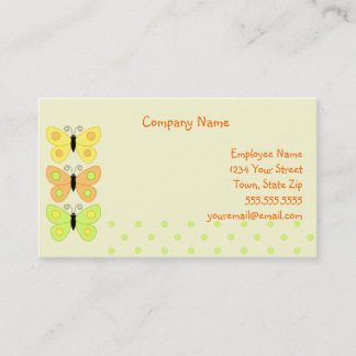 Butterfly Polka dots Affärskort Visitkort