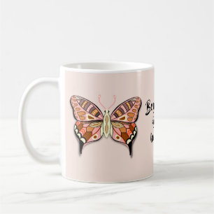 Butterfly Positive Quote Kaffemugg