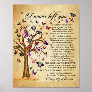 Butterfly Poster Papprare arbetsyta och Dikt (proj