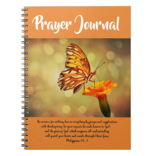 Butterfly Prayer Journal Anteckningsbok