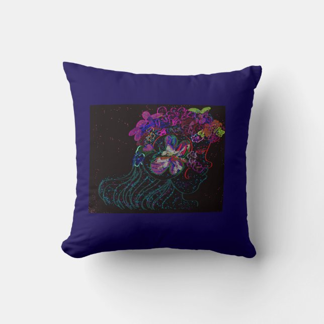 Butterfly Princess Throw Pillow Kudde (Framsida)