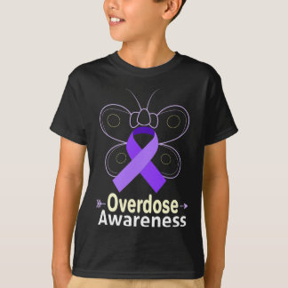 Butterfly Products Opioid Ribbon Opioid Överdoseri T Shirt