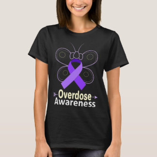 Butterfly Products Opioid Ribbon Opioid Överdoseri T Shirt