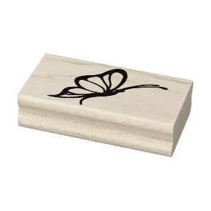 Butterfly-profil art frimärke stämpel