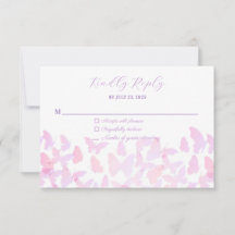 Butterfly Quinceañera OSA Responcard