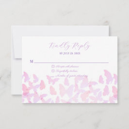 Butterfly Quinceañera OSA Responcard Kort