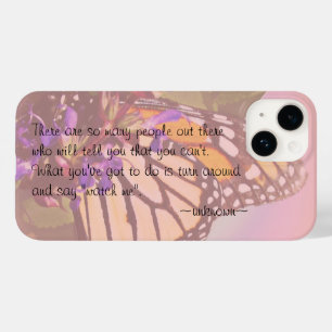 Butterfly Quote Fodral-Mate Samsung Galaxy Fodral