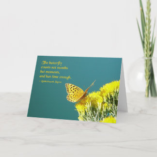 Butterfly Quote Kort