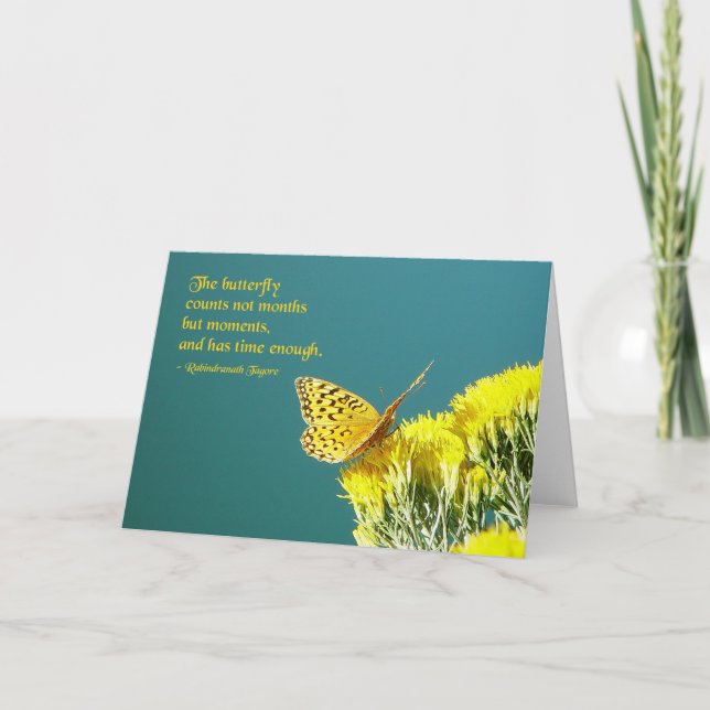 Butterfly Quote Kort (Framsida)