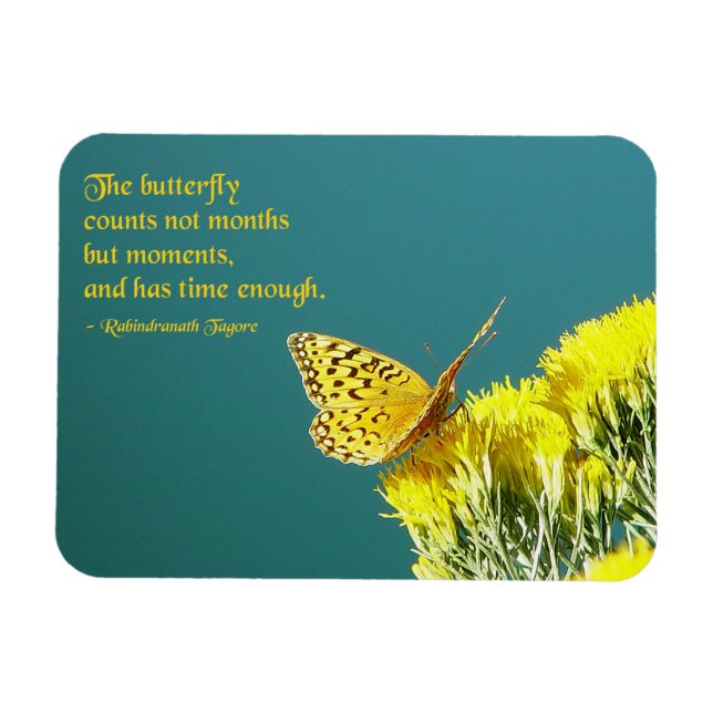 Butterfly Quote Magnet (Horisontell)