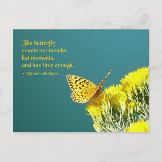 Butterfly Quote Vykort